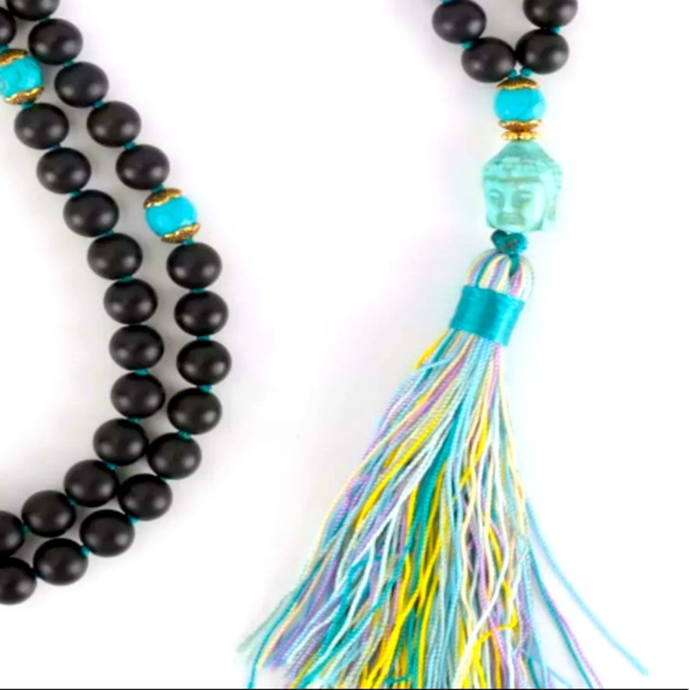 Onyx Buddha Meditation Mala - Picture 4 of 4